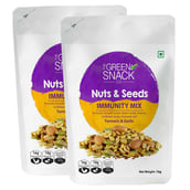 1 - The Green Snack Co. Nuts And Seeds Immunity Mix - Pack of 2, Turmeric & Garlic 70 g