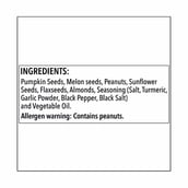ingredients - The Green Snack Co. Nuts And Seeds Immunity Mix - Pack of 4, Turmeric & Garlic 70 g