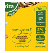 Ingredients - Nouriza Peanut Butter Fortified with Vitamins & Minerals Unsweetened,  1 kg  Creamy 