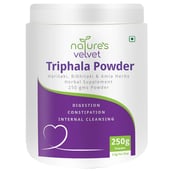 Natures Velvet Triphala Powder (Haritaki Bibhitaki and Amla Herbs),  0.250 kg 