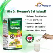 5 - Dr. Morepen Fiber-X Sat Isabgol,  4 Piece(s)/Pack 