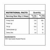 nutrition - Nutra India Peanut Butter, 0.300 kg Natural Unsweetend