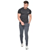 4 - Fitinc Dobby Solid Track Pants,  Grey  Medium 