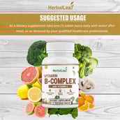 5 - HerbalLeaf Vitamin B Complex + Vitamin C,  90 tablet(s)  Unflavoured 