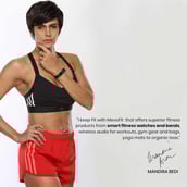 2 - MevoFit Slim HR Fitness Band,  Blue 