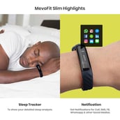 4 - MevoFit Slim Fitness Band, Blue