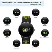 3 - MevoFit Race Dive Smartwatch,  Green 