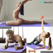 4 - MevoFit All Purpose Yoga Mat,  Pink/Purple  6MM 