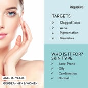 3 - Rejusure Lactic Acid & Hyaluronic Acid Facial Exfoliator,  30 ml  Sensitive, Dry & Oily skin 