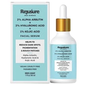 1 - Rejusure Alpha Arbutin + Hyaluronic Acid + Kojic Acid Face Serum,  30 ml  for Dry & Sensitive Skin 