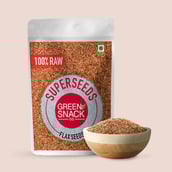 6 - The Green Snack Co. 100% Raw Flax Seeds,  Unflavoured  0.400 kg 