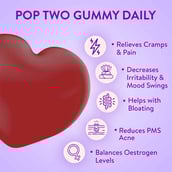 5 - Plix Goodbye PMS,  60 gummies  Raspberry 
