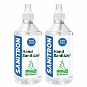 1 - Sanitron Liquid Spray Hand Sanitizer,  75% Isopropyl alcohol (IPA)  2 Piece(s)/Pack  Spray Bottle 