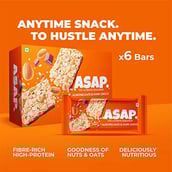 4 - ASAP Healthy Granola Bars,  6 bar(s)  Almond Oats & Dark Choco 