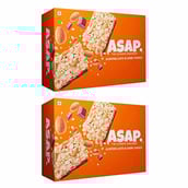 1 - ASAP Healthy Granola Bars,  6 bar(s)  Almond Oats & Dark Choco, Pack of 2 