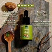 3 - Organic Harvest Cold Pressed Pure Argan Oil,  30 ml  for All Skin & Hair Types 