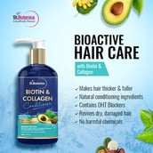3 - St.Botanica Biotin & Collagen Conditioner,  300 ml  for Thicker, Fuller and Healthy Hair, with Pro-Vitamin B5, E, Saw Palmetto & Shea Butter 