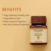 6 - Upakarma Ayurveda Pure Herbs Turmeric 500mg,  90 capsules 