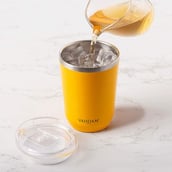 4 - VAHDAM Ardour Stainless Steel Tumbler,  Yellow  350 ml 