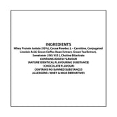 ingredients - Six Pack Nutrition Iso Lean Whey Protein Isolate,  2.2 lb  Choco Sensation 