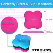 2 - Strauss Yoga Knee Pad Cushions,  Pink  7.4 Inches 