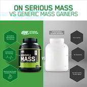 5 - ON (Optimum Nutrition) Serious Mass,  3 lb  Vanilla 