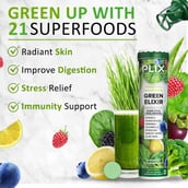 3 - Plix Life Green Elixir Wholefood Multivitamin,  15 tablet(s)  Lemon 