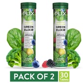 1 - Plix Life Green Elixir Wholefood Multivitamin,  15 tablet(s)  Lemon (Pack of 2) 