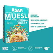 2 - ASAP Ultimate Breakfast Multigrain Muesli (Pack of 2), 420 g BADAMILK (Almond Honey & 5 Toasted Grains)
