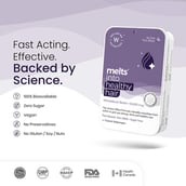 5 - Wellbeing Nutrition Melts Healthy Hair Wholefood Biotin 10000mcg,  30 Piece(s)/Pack  Tropical Watermelon 