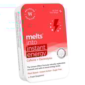 1 - Wellbeing Nutrition Melts Instant Energy Caffeine+Electrolytes,  30 Piece(s)/Pack  Fresh Grapemint 
