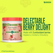 7 - bGREEN Plant Protein Smoothie by MuscleBlaze,  Berry Delight  1.1 lb
