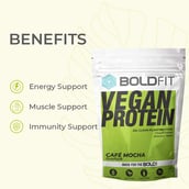 3 - Boldfit Vegan Protein, Cafe Mocha 2.2 lb