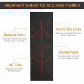 2 - Boldfit Yoga Mat with Body Alignment System, Black 4.5 mm