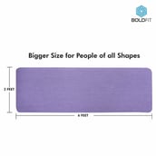 3 - Boldfit NBR Material Yoga Mat with Carrying Strap,  Purple  10 mm 