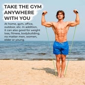 4 - Boldfit Resistance Band Set of 5,  Multicolor  Free Size 