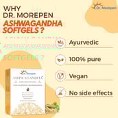 4 - Dr. Morepen Pure & Natural Ashwagandha (Pack of 3),  20 softgels 