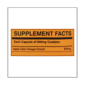 7 - Goodlife Nutrition Apple Cider Vinegar 800 mg,  60 capsules  Unflavoured 