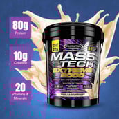 3 - MuscleTech Mass Tech Extreme 2000,  22 lb  Vanilla Milkshake 