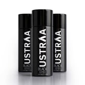 1 - Ustraa Black Deodorant Body Spray (Pack of 3), 150 ml for Men
