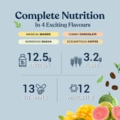 6 - Kapiva Slim Shake Assortment Pack, 300 g Chocolate Coffee Mango Guava