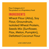 ingredients - Lo! Foods Low Carb Atta,  Unflavoured  5 kg 