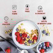 4 - MuscleBlaze High Protein Cereal, 1 kg Unflavoured