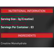 supplement - Nakpro Creatine Monohydrate,  Unflavoured  0.55 lb 