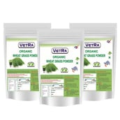 Vetra Organic Wheat Grass Powder (Pack of 3),  100 g 