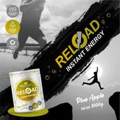 Healthfarm Elite Series Reload Instant Energy, 1 kg Pineapple