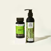 1 - Bold Care Apple Cider Vinegar + Caffeine Shampoo 200 ml & Biotin Combo,  60 tablet(s)  Hair Loss Control 