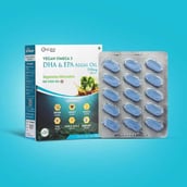 2 - Origins Nutra Vegan Omega 3 DHA & EPA Algal Oil 500mg,  30 softgels 