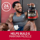 9 - ON (Optimum Nutrition) Gold Standard 100% Whey Protein Powder,  5 lb  Double Rich Chocolate 