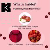 6 - Kapiva Apple Cider Vinegar Gummies (Aids Weight Loss),  60 gummies  Unflavoured 